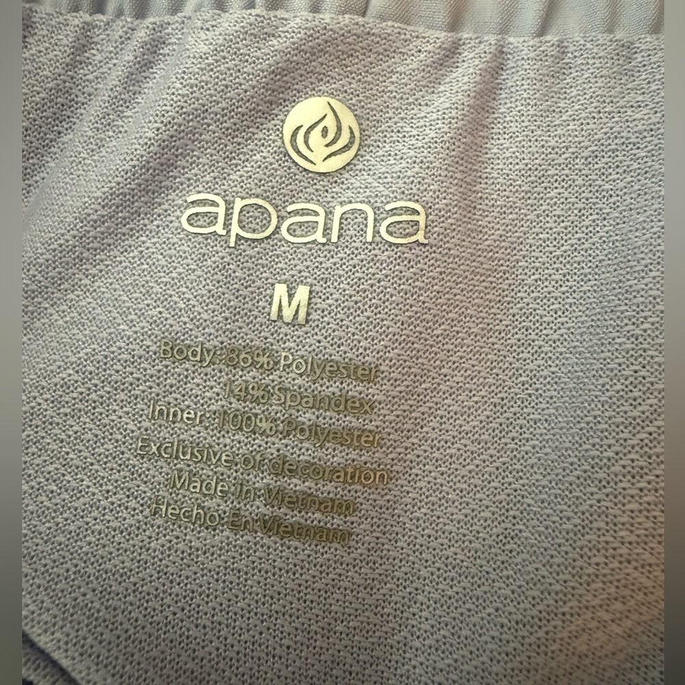 Apana Sky Blue Yoga Shorts - Picture 5 of 5